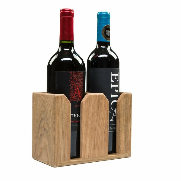 Whitecap Teak Two Bottle Wine Holder 62620